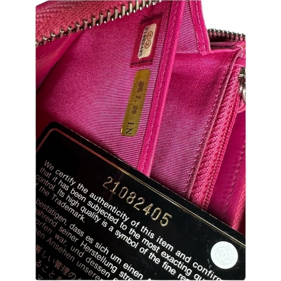 CHANEL Calfskin Matelasse CoCo Zip Around Wallet W/ COA - Picture 13 of 16